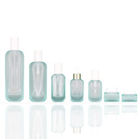 Ensemble de bouteilles en verre cosmétique de haute qualité avec pot en verre de crème à pompe à lotion pour emballage cosmétique