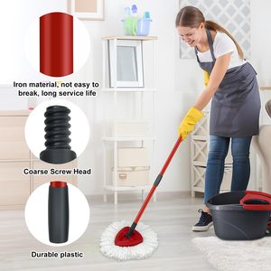 2Pack Replaceable <strong>Mop</strong> Cloth with Handle Multi-Function Microfiber <strong>Mop</strong> <strong>Head</strong> Refills for <strong>Vileda</strong> EasyWring for Spin <strong>Mop</strong> Hard Floors - Product Image 4