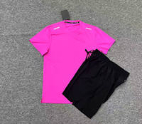 Camisetas y Pantalones Cortos Deportivos Unisex de Alta Calidad, Secado Rápido, Transpirables, Antibacterianos, para Fitness y Fútbol, Manga Corta, 100% Poliéster