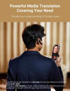 Timebetter W4 Pro AI interprete auricolari bidirezione traduzione simultanea dispositivo traduttore che supporta 40 <span class=keywords><strong>lingue</strong></span> - Product Image 3
