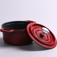 Four hollandais en fonte émaillée avec couvercle/casseroles profondes 8 oz mini rôtissoire assaisonnée ustensiles de cuisine poêle antiadhésive pot à haricots