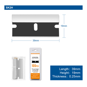 ที่มีคุณภาพสูงสีดำเสร็จด้านเดียวมีดโกนเศษใบมีด - Product Image 4