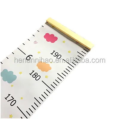 Baby Wood Children Growth Chart, Wall Chart Height Hanging Rulers for Children