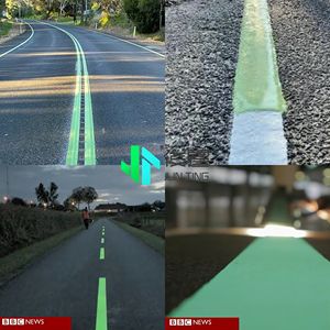 Junting Photo lu mines zieren des thermoplast isches Pulver mit hoher Helligkeit im Dunkeln leuchtende Straßen markierung farbe für Parkplätze - Product Image 6