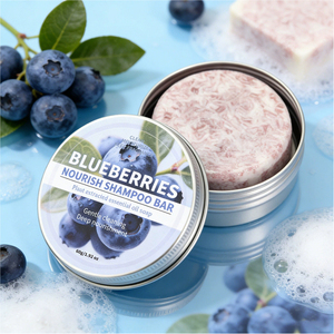 Shampoing Solide Myrtille aux Huiles Essentielles Extraits de Plantes – Hydratant, Traitement Naturel Anti-Chute et Repousse des Cheveux - Product Image 2