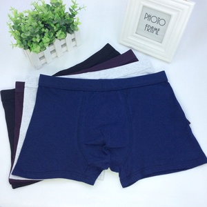 Intimo uomo boxer tinta unita traspirante a vita media in cotone RC di grandi dimensioni - Product Image 3