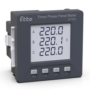 เครื่องวัดพลังงานไฟฟ้าสามเฟสแบบมัลติฟังก์ชั่น ได้รับการรับรองมาตรฐาน CE ระดับ 0.5s พร้อม Modbus RS485 จอ LCD ขนาด 92*92 มม. อุปกรณ์วิเคราะห์พลังงาน - Product Image 1