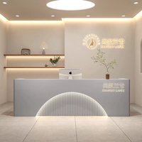 Vente d'usine de réception commerciale moderne minimaliste pour salon de beauté magasin de vêtements salon de coiffure boutique bureau comptoir avant