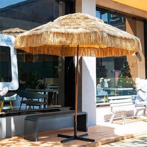 Haute qualité en stock <span class=keywords><strong>grand</strong></span> <span class=keywords><strong>parasol</strong></span> de plage extérieur chaume gazebo <span class=keywords><strong>parasol</strong></span> de <span class=keywords><strong>paille</strong></span> dans un style rétro naturel - Product Image 6
