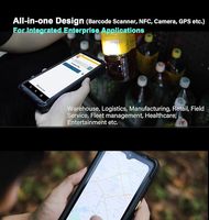 Tablet PC Resistente de 6.5 Pulgadas, Sistema Operativo Windows 11 IOT Enterprise, PDA Portátil con Escáner de Código de Barras, NFC, GPS, 8GB de RAM + 128GB