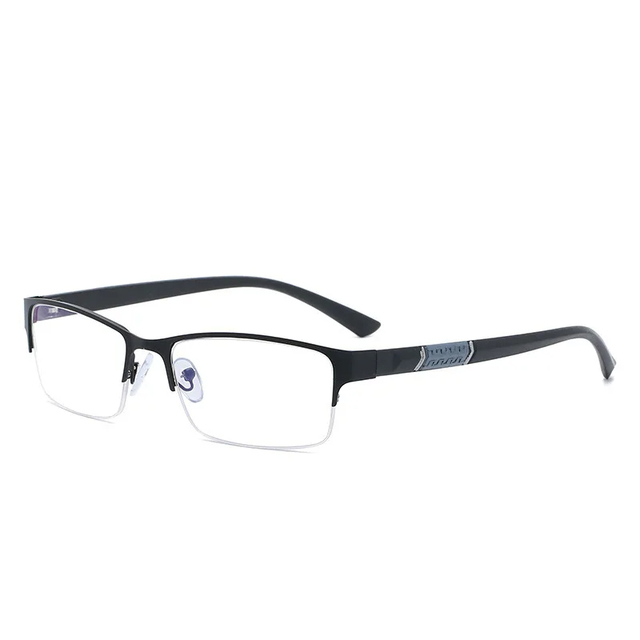 Half Frame Nearsighted Glasses Classical Man Business Myopia Eyeglasses Ultralight Myopic Eyewear Diopter 0 To-6.0