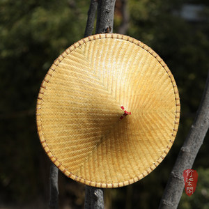 Jinzhu Handmade Bamboo Woven Hat <b>Sombrero</b> Outdoor Sun Protection Adult Traditional Style - Product Image 2