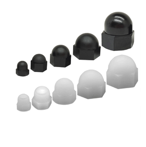 प्लास्टिक अखरोट कवर महिला सजावटी कशेलर सिर काले सफेद अछूता ap66 नायलॉन कवर प्रकार नट मीट्रिक आकार फास्टनर - Product Image 4