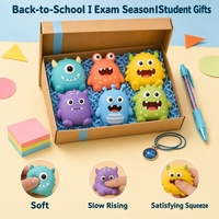 Ensemble de 6 jouets moelleux en forme de monstres mignons