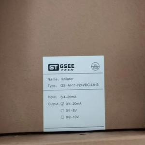 Aislador de Señal GSEE TECH GSI-AI-11-I/24VDC-LA-S Entrada/Salida 0/4-20mA Control Industrial - Product Image 1