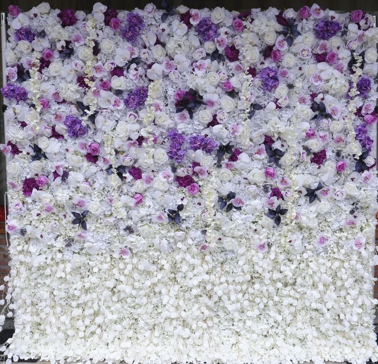 white and purple 1*1m