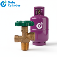 Vanne à manivelle manuelle de contrôle GPL de marque DALI, norme australienne, en laiton, à commande manuelle, pour bouteille de gaz, cuisson normale, vente directe usine