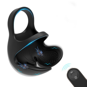 Anello per pene, Massaggiatore testicolare maschile, Anello vibrante per blocco spermatico, Resistente all'acqua, 158g - Product Image 2