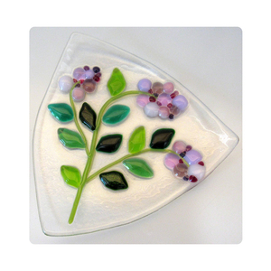 Plato Triangular de Vidrio Fundido, Hecho a Mano, Decorativo, Azulejo de Fusión, Vajilla de Vidrio, Artesanía de Alta Gama, Platos de <span class=keywords><strong>Sushi</strong></span> de Vidrio Fundido - Product Image 4