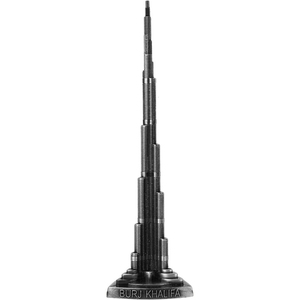 Modello della Torre Burj Khalifa, Miniatura in Lega della Torre di Dubai per Decorazione da Scrivania per Ufficio e Casa - Product Image 6