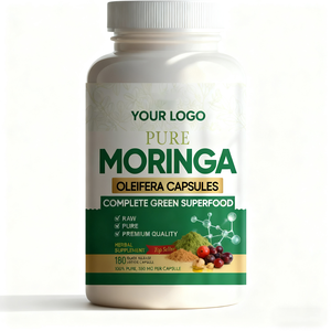 Biologische Pure <span class=keywords><strong>Moringa</strong></span> Oleifera Capsule Kruidensupplement Voor Immuniteit En Energie Boost 180 Vegetarische <span class=keywords><strong>Capsules</strong></span> - Product Image 1