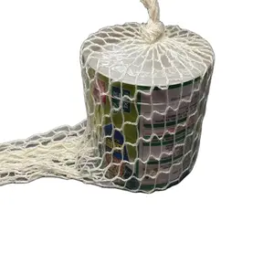 katun bawang Suppliers-Manufaktur Tas Jaring Jala Kecil untuk Bawang/Logo Kustom Katun Bawang Putih Kentang Kemasan Lengan Jaring