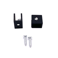 Pince en aluminium Support d'étagère d'angle en verre Pince en alliage d'aluminium pour verre