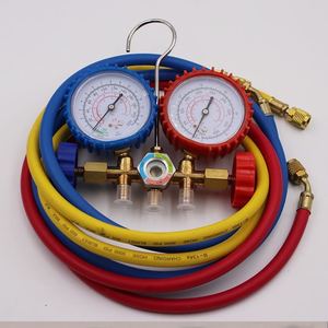 Manomètre double 1/4 po haute pression pour réfrigérant, pour climatiseur et usage automobile - Product Image 3