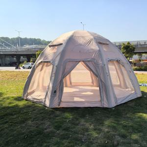 Tenda Gonfiabile Automatica Grande a Cupola con Pompa ad Aria, Doppio Strato, Quattro Stagioni, Struttura Monocamera, per <span class=keywords><strong>Glamping</strong></span> Familiare e Campeggio, Dimensioni 4m - Product Image 1