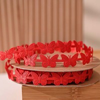 Ruban en polyester de 15 mm avec nœud papillon pour emballages, décorations de fêtes, boîtes cadeaux, bricolage