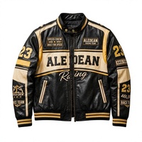 Blouson Bomber en Cuir Personnalisé avec Logo, Style Hiver, pour Homme, Streetwear, avec Patch Brodé, Veste Universitaire Coupe-Vent et Imperméable, Marque Privée