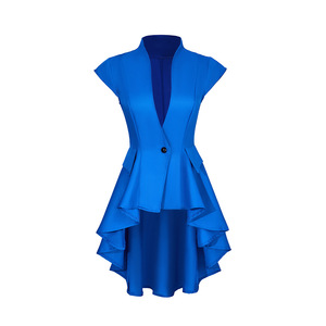 Chaqueta de Estilo Gótico Medieval Renacentista Steampunk para <span class=keywords><strong>Mujer</strong></span>, Chaleco Victoriano con Cintura en Cascada, <span class=keywords><strong>Disfraz</strong></span> de <span class=keywords><strong>Vampiro</strong></span> para Halloween - Product Image 3