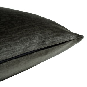 Cuscino Decorativo Schneider in <span class=keywords><strong>Velluto</strong></span> Grigio Ferro, Motivo a Onde d'Acqua Jacquard, 100% Poliestere, <span class=keywords><strong>Velluto</strong></span> <span class=keywords><strong>di</strong></span> <span class=keywords><strong>Seta</strong></span> per Divano - Product Image 2