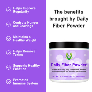 Reliable Quality Daily Fiber Powder Probiotic Blend and Vitamin C Controls Hunger and Cravings <b>Protein</b> Powder - Product Image 3