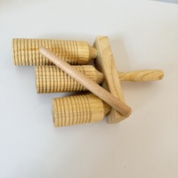 Instruments de musique Orff, jouets pour enfants, jouets de percussion préscolaire, claquettes en bois rainurées, tube à 3 tons, jouets éducatifs