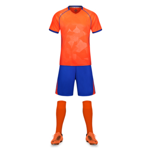 Wholesale Men's Football Training <b>Jersey</b> 100% Polyester Breathable Eco-Friendly Long Sleeve Full-Zip Tracksuit for All Seasons - Product Image 1