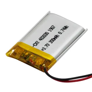 BIS Certified Lithium Battery Rechargeable Polymer Lithium Ion Battery 402030P 200mah 3.7v Battery