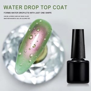 3D <b>Clear</b> Water Drop Top <b>Coat</b> Gel Nail Polish Crystal Water Drop Design No Wipe Soak Off Water Droplet Nail Art Functional Gel - Product Image 2
