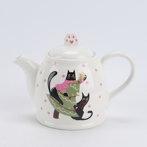 Mug en céramique de Noël 12oz avec cuillère patte de Teckel - Tasse à café festive Teckel brun, chapeau de Père Noël et <span class=keywords><strong>pull</strong></span> - Product Image 2