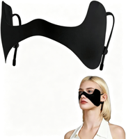 Masque de golf demi-visage anti-UV, masque rafraîchissant avec sangle réglable et protection oculaire, idéal pour les sports de plein air et les voyages