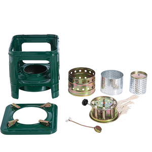 Réchaud à kérosène intégré 8 brûleurs, vert militaire, portable, pour camping extérieur, cuisson et chauffage, carburant diesel, 2-3 personnes - Product Image 3