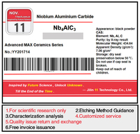 Nb4AlC3 / MXene/MAX Phase Ceramics / untuk Penggunaan Penelitian Ilmiah / Mudah Diukir dan Dikelupas