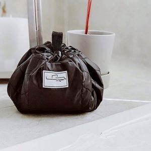 Free Sample Cosmo <b>Drawstring</b> Cosmetic & Makeup <b>Bag</b> Organizer, <b>Toiletry</b> <b>Bag</b> for Travel, Gifts, and Daily Use, 20 4inch, Black - Product Image 6