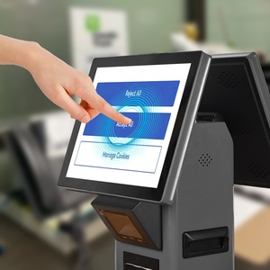 OEM ODM 18.5 21.5 Desktop Kiosk Dual Touch Screen <b>Printer</b> Pos Self Service Kiosk - Product Image 6