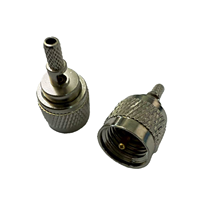 Prix usine connecteur Mini-UHF-J1.5 Mini connecteur mâle UHF câble à sertir RG174 RG316