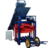 Machine à fabriquer des blocs manuelle robuste QT4-35 pour blocs creux et pavés