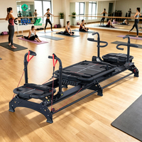 Machine de Pilates CONTRON, cadre métallique, Reformer de fitness, couleur de cuir personnalisable, garantie 5 ans, utilisation universelle, multifonction