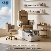 Fauteuil de pédicure électrique avec spa pour les pieds et atomisation de brume pour salon de beauté