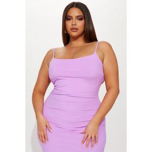 New Design High Quality Manufacturer Backless Sculpting Fabric Scoop Neck Maxi Women Causal <b>Dress</b> - Product Image 6