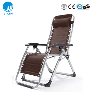 Mobilier de bureau de jardin extérieur Salon équilibré <span class=keywords><strong>en</strong></span> acier Chaise de plage inclinable pliante Chaise longue pliante Lit de bronzage - Product Image 2